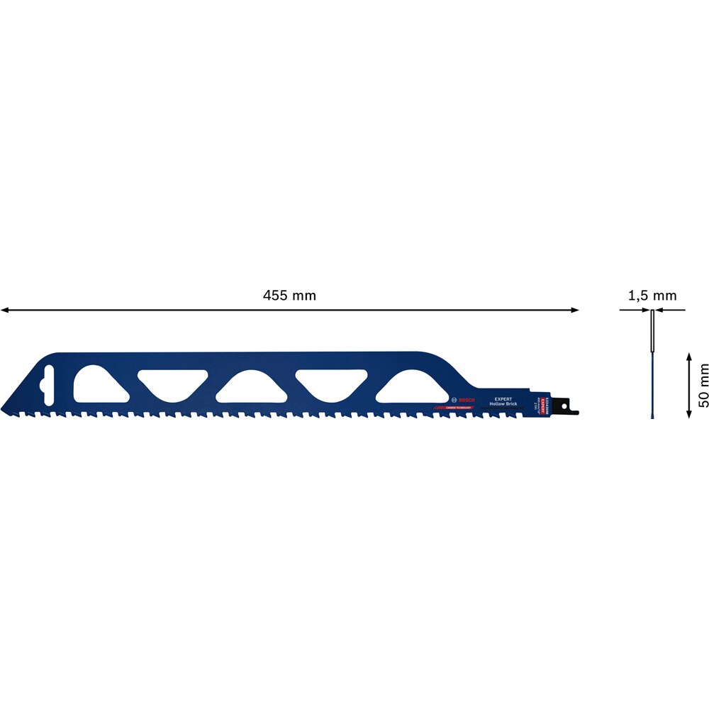 Panza ferastrau sabie caramida BOSCH, EXPERT, 455mm