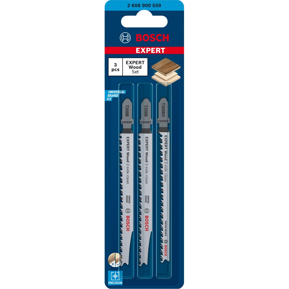 Panza pendular BOSCH PRO, EXPERT t lemn, 117mm, 3buc