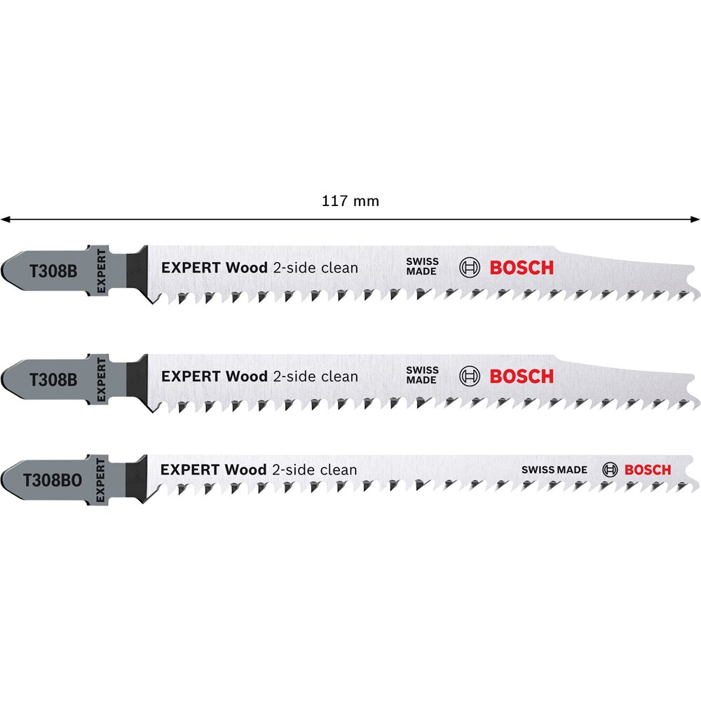 Panza pendular BOSCH PRO, EXPERT t lemn, 117mm, 3buc