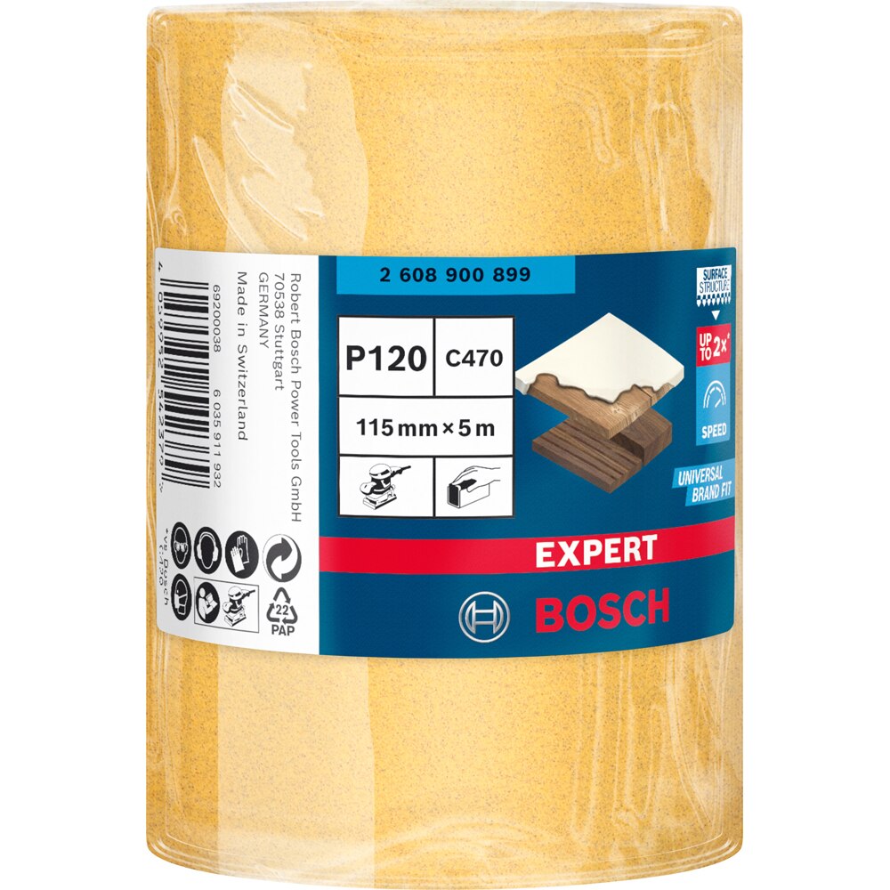 Rola abraziva BOSCH PRO, EXPERT C470 115mmx5m, G120