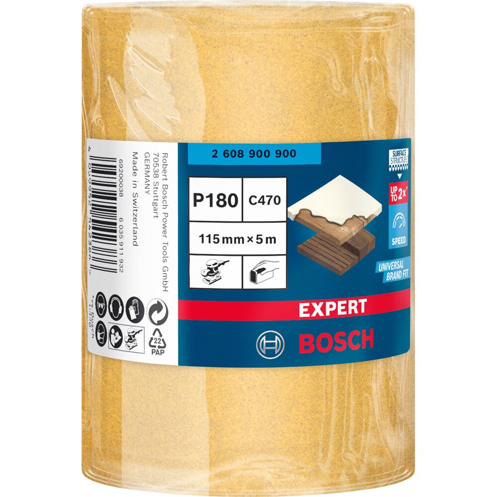 Rola abraziva BOSCH PRO, EXPERT C470 115mmx5m, G180