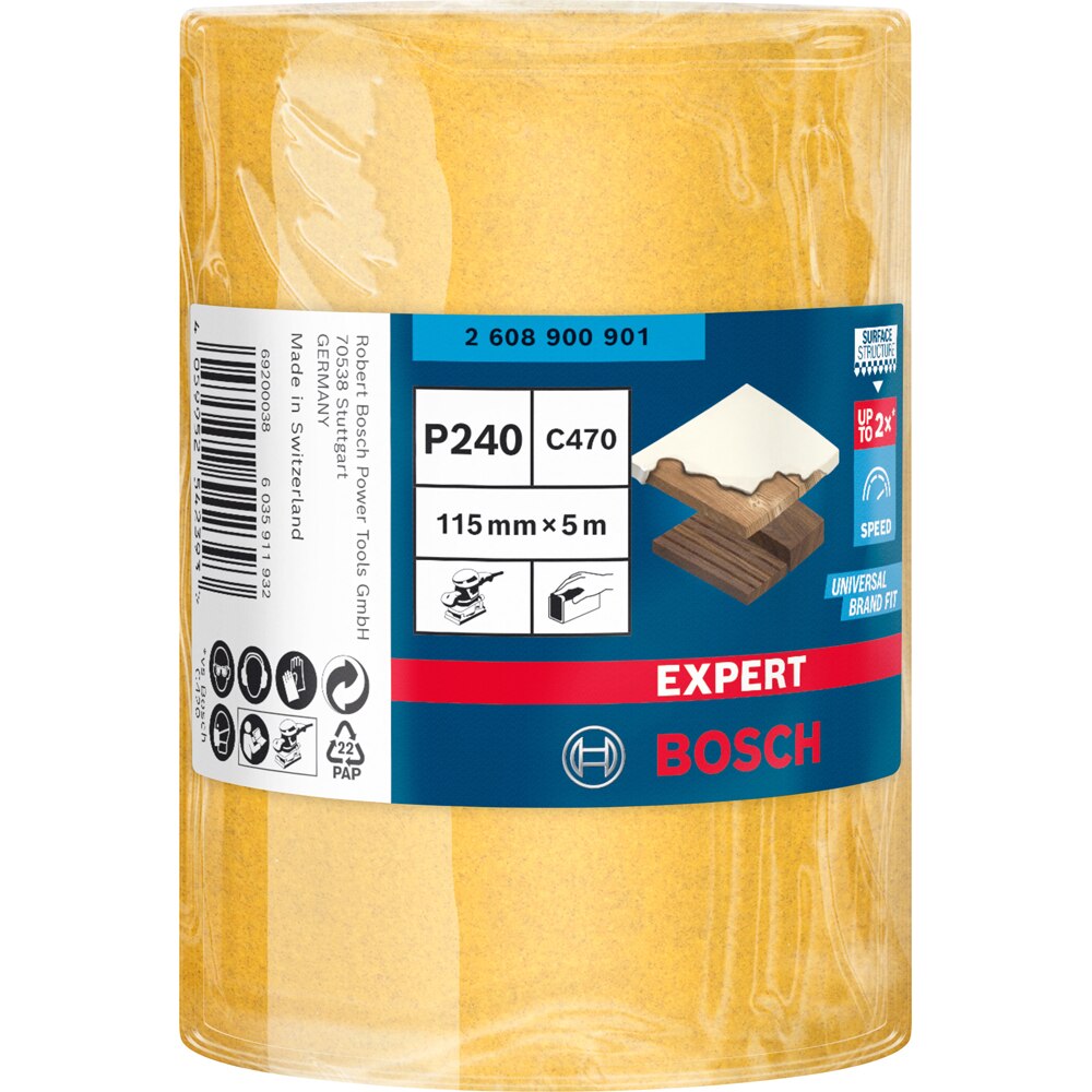 Rola abraziva BOSCH PRO, EXPERT C470 115mmx5m, G240
