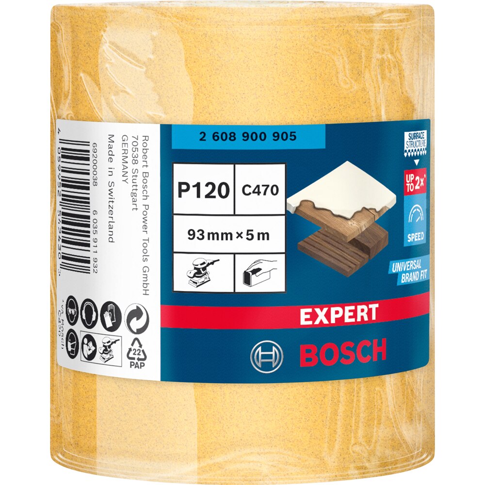Rola abraziva BOSCH PRO, EXPERT C470 93mmx5m, G120