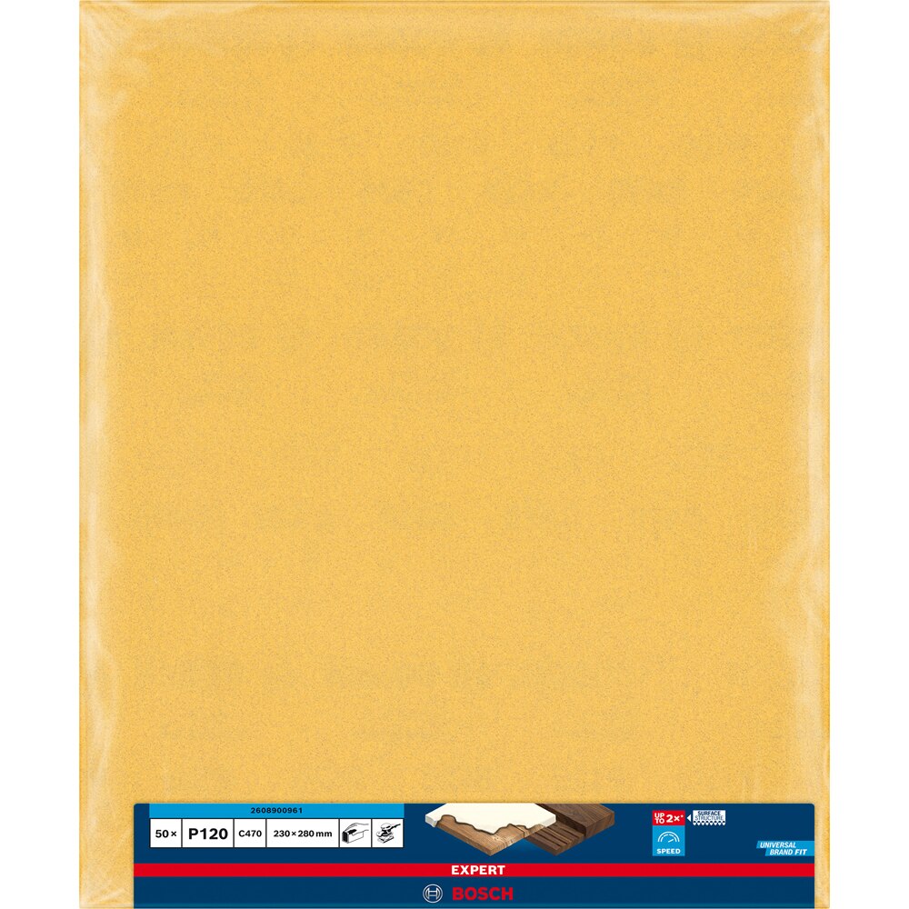 Foaie abraziva BOSCH PRO, EXPERT C470, 230 x 280mm, G120
