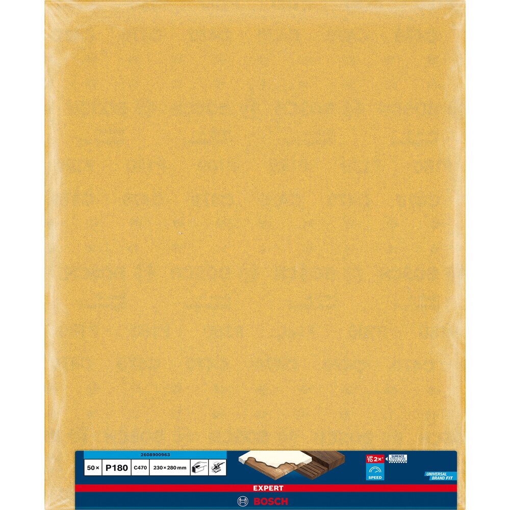 Foaie abraziva BOSCH PRO, EXPERT C470, 230 x 280mm, G180