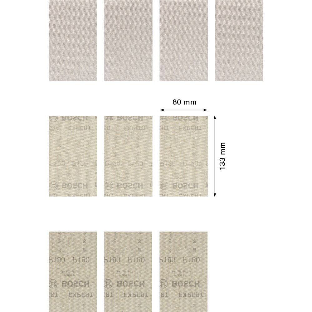 Foi abrazive delta BOSCH PRO, EXPERT, 80 x 133 mixt, 10buc