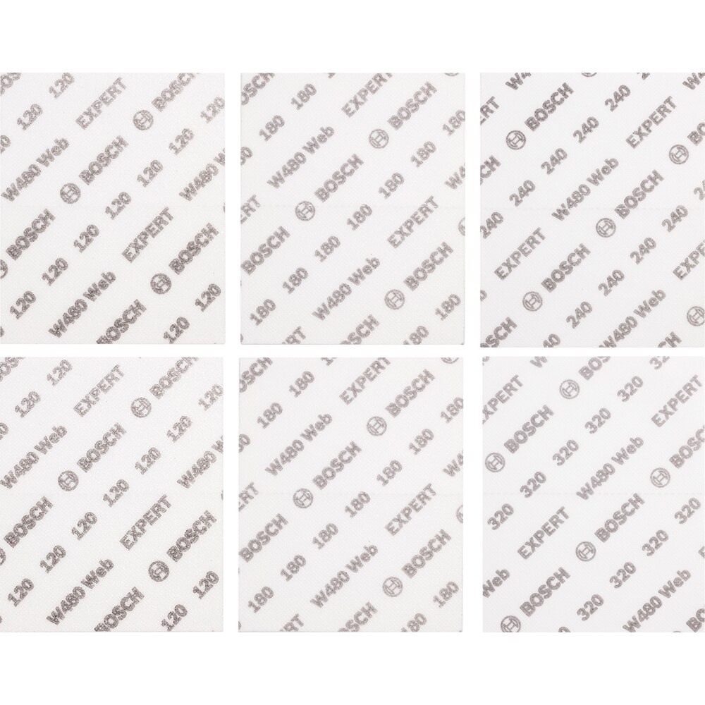 Foaie abraziva BOSCH PRO, EXPERT W480, 140 x 115MM, 6buc