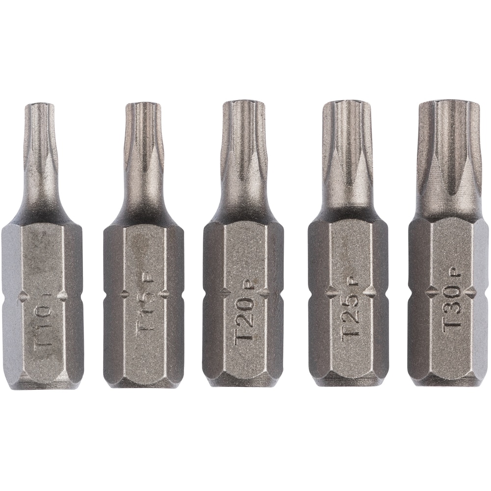 Set mixt BOSCH, 5 biti T10, T15, T20, T25, T30, 25mm
