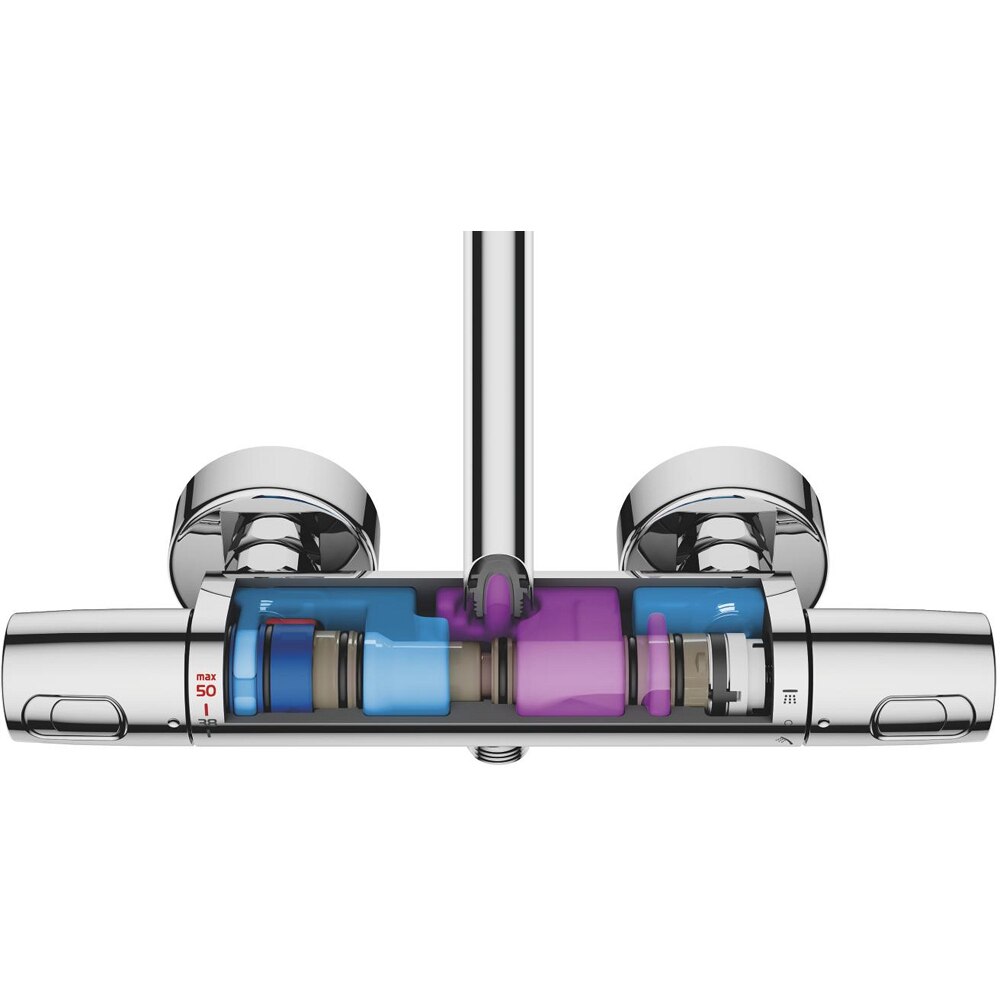 Sistem dus GROHE Euphoria 310 26384002, termostat, 1 functie, crom
