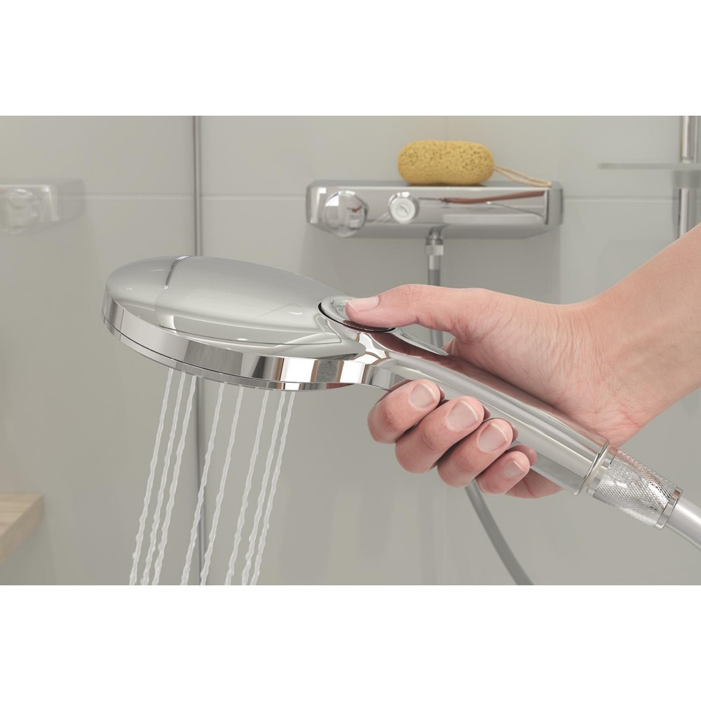 Coloana dus GROHE Rainshower SmartActive 130 26578000, 3 functii, etajera, crom