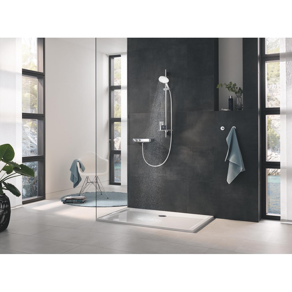 Coloana dus GROHE Rainshower SmartActive 150 26594LS0, 3 functii, etajera, crom