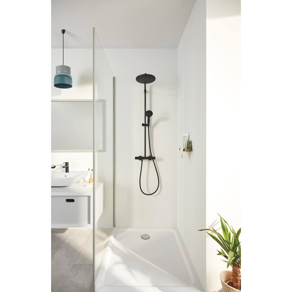 Sistem dus GROHE Vitalio Start 250 266772431, termostat, 1 functie, negru