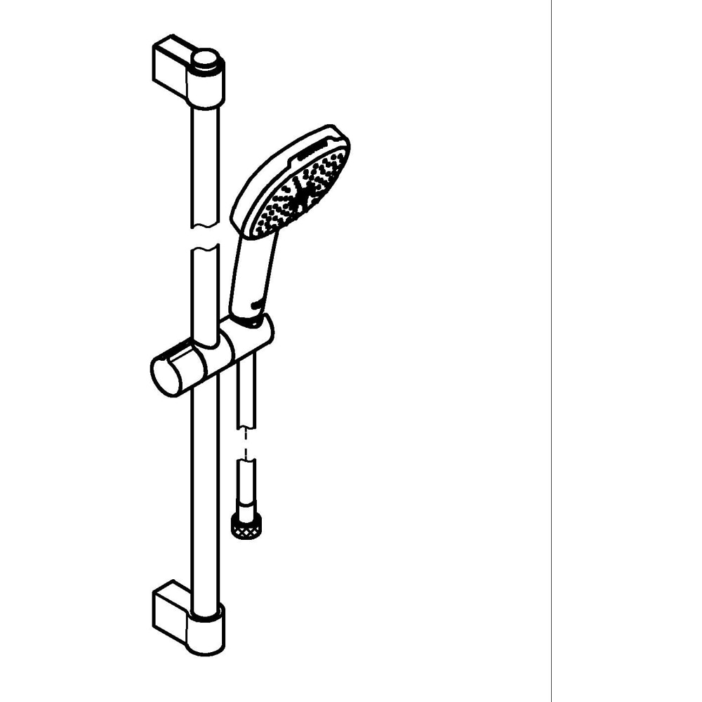 Coloana dus GROHE Tempesta Cube 110 26905003, 2 functii, crom