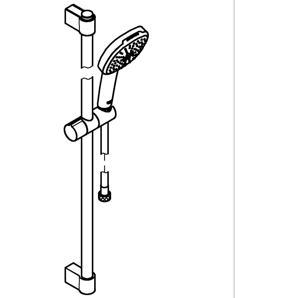 Coloana dus GROHE Tempesta Cube 110 26908003, 2 functii, crom