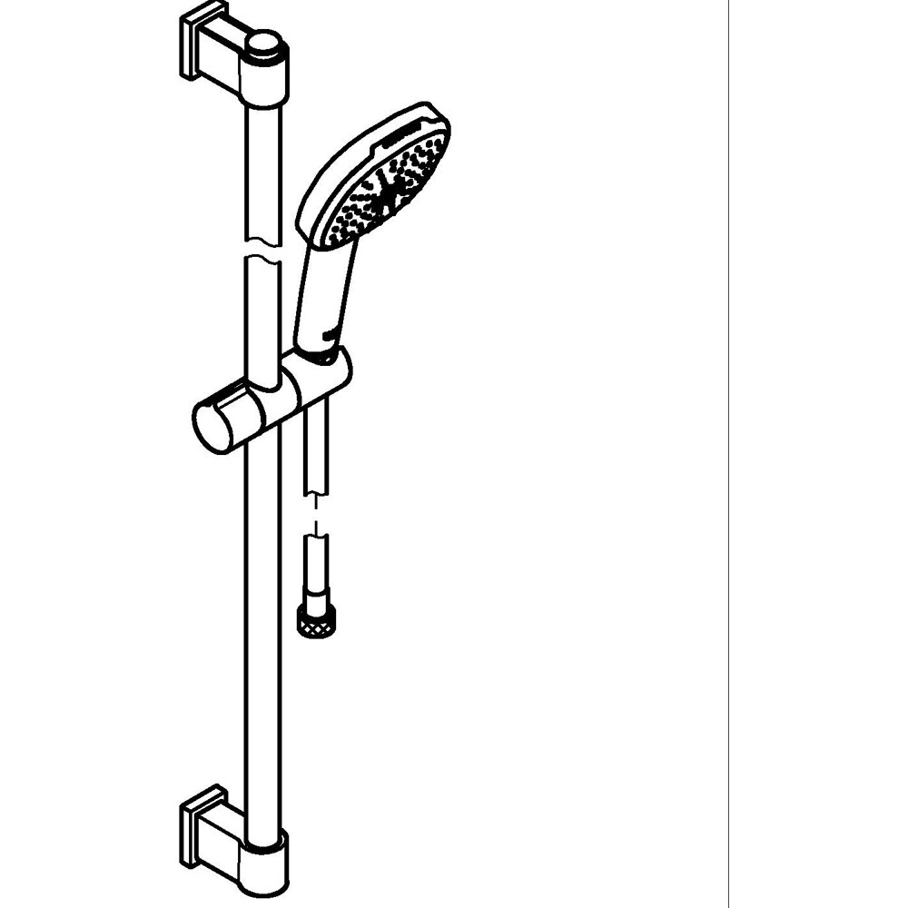 Coloana dus GROHE Vitalio Comfort 110 26931001, 2 functii, crom