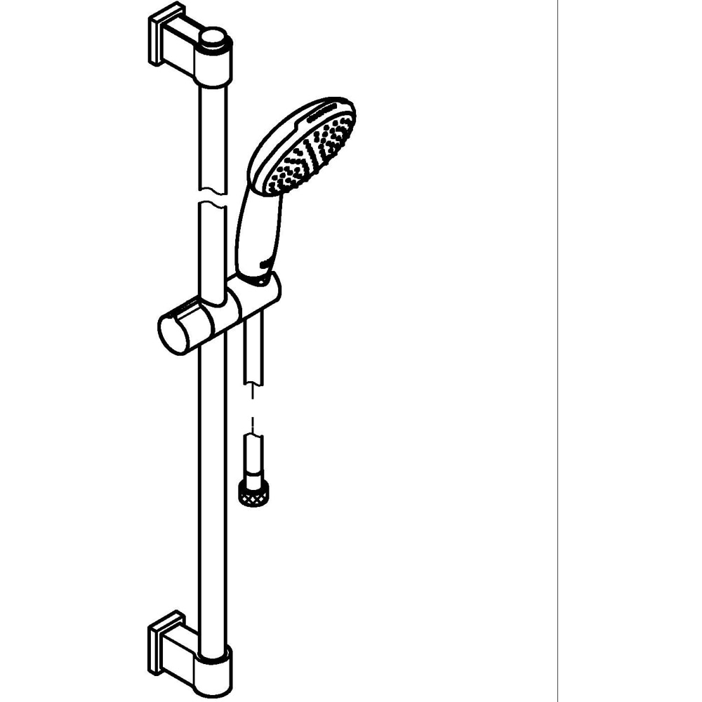 Coloana dus GROHE Vitalio Start 110 26953001, 1 functie, crom