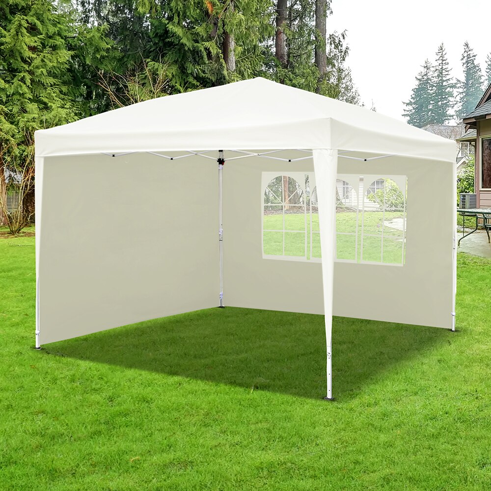 Pavilion gradina Tudy, poliester, 293 x 293 x 252 cm, alb