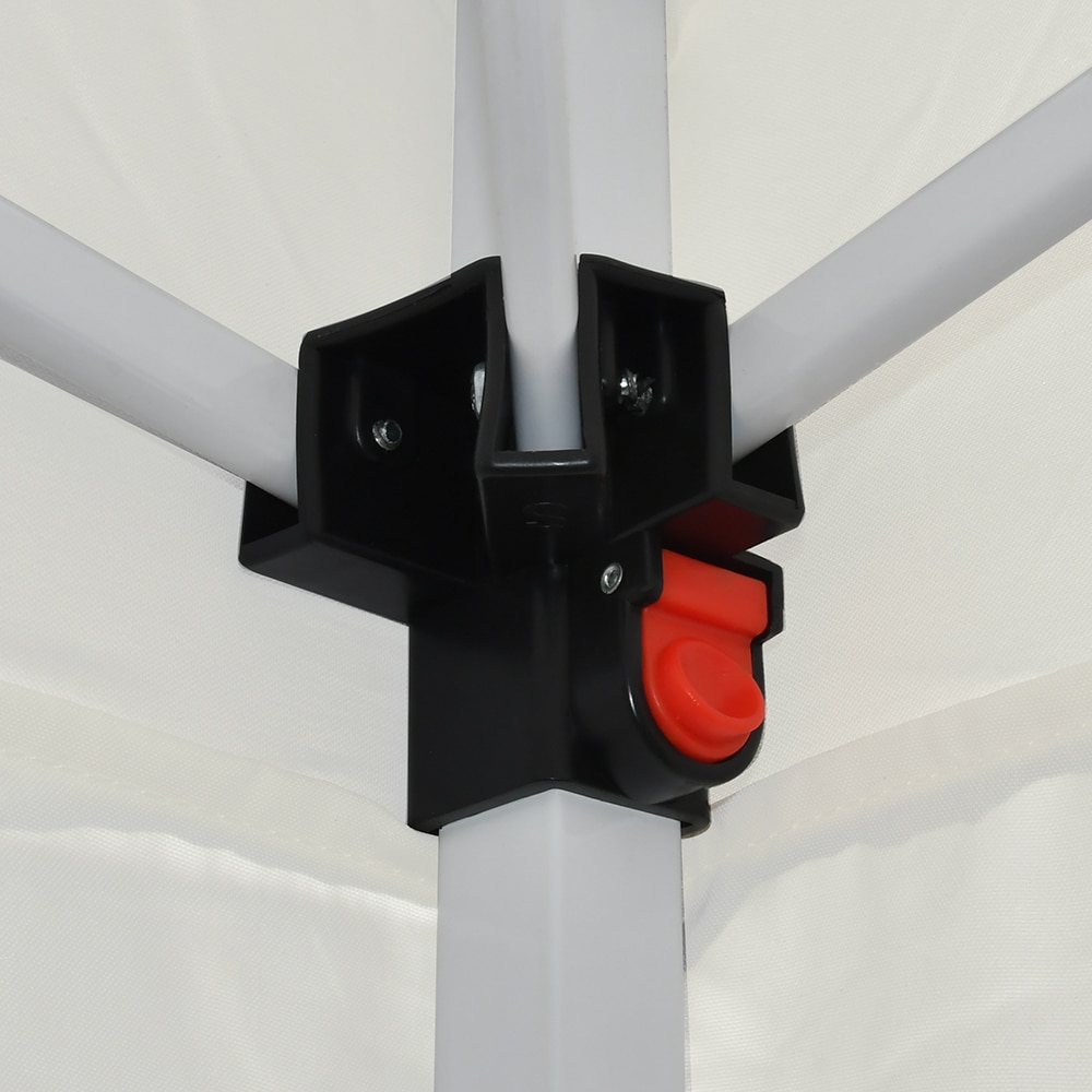 Pavilion gradina Tudy, poliester, 293 x 293 x 252 cm, alb