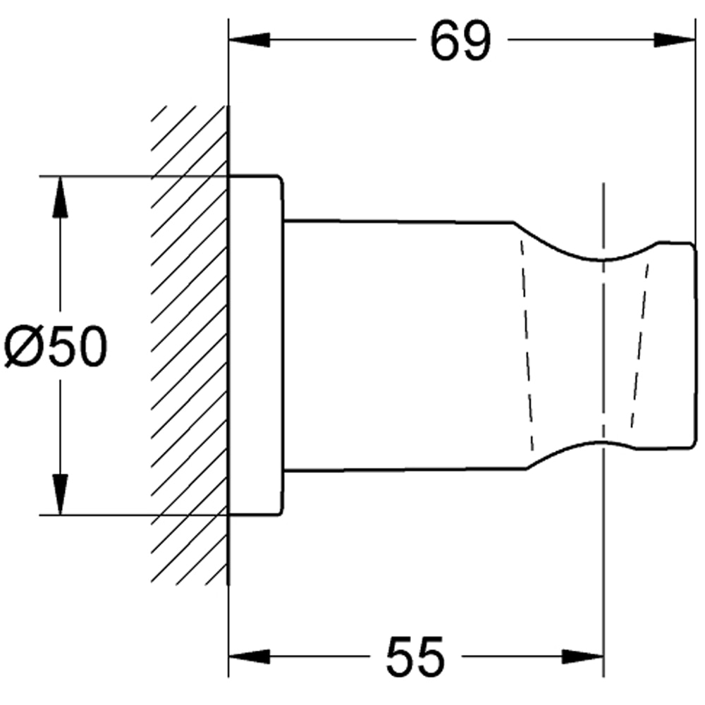 Suport para dus GROHE Rainshower 27074A00, grafit
