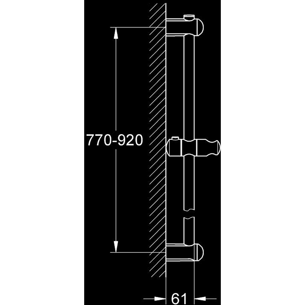Bara pentru set de dus GROHE Euphoria 27500000, 90 cm, glisor, crom