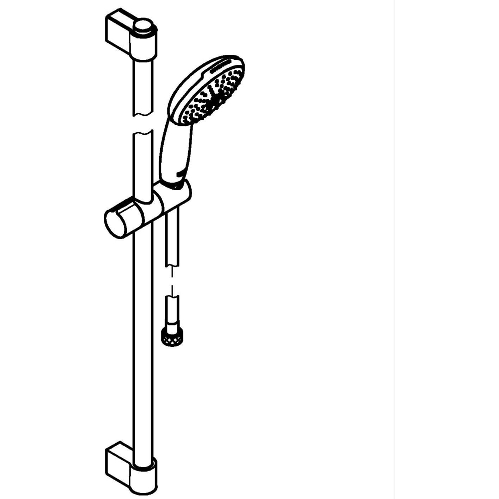 Coloana dus GROHE Tempesta 110 2764630E, 2 functii, crom
