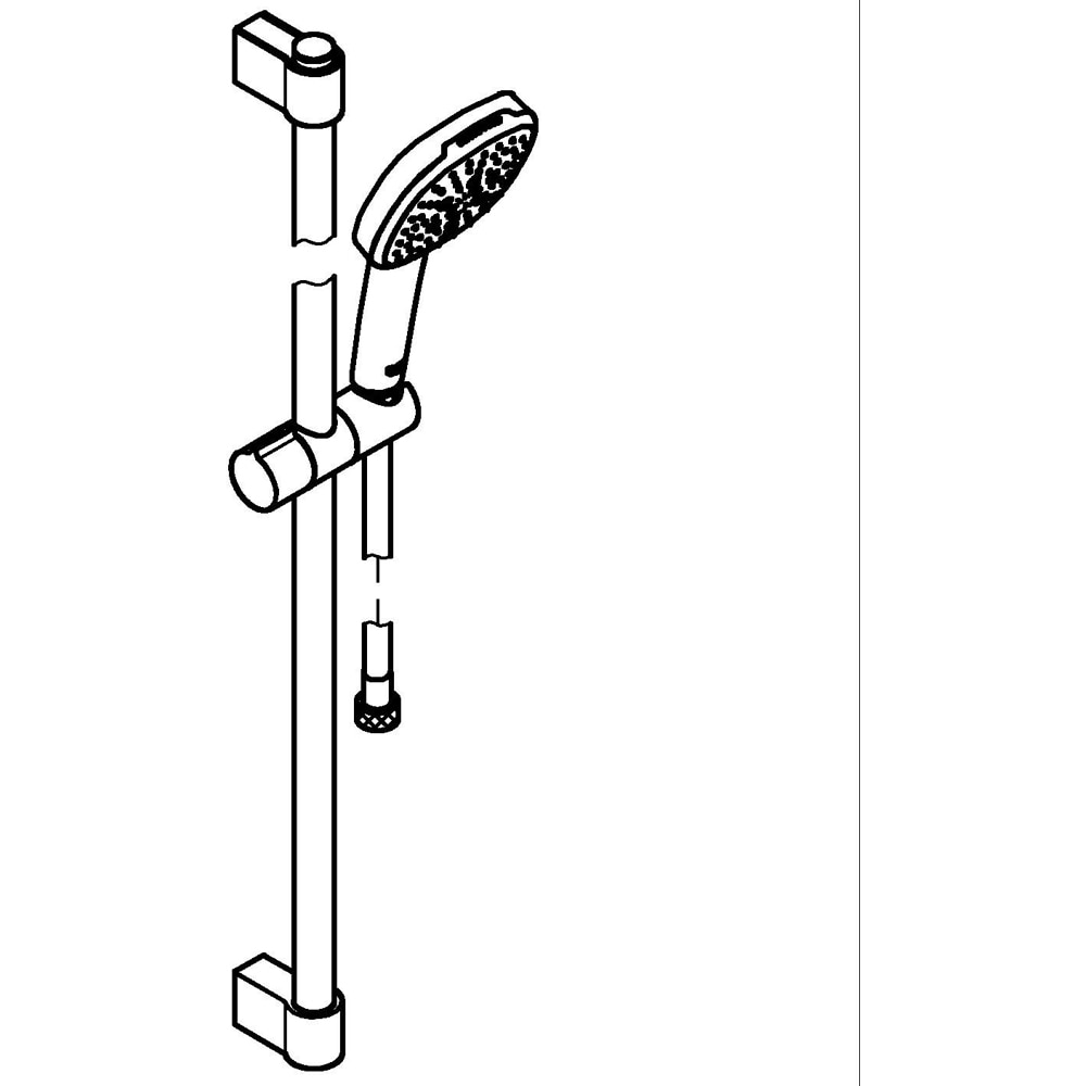 Coloana dus GROHE Tempesta Cube 110 27789003, 3 functii, crom