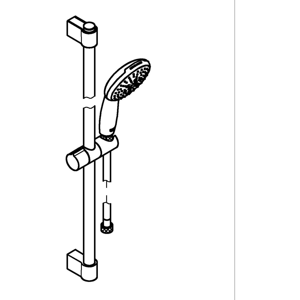 Coloana dus GROHE Tempesta 110 27794003, 3 functii, crom