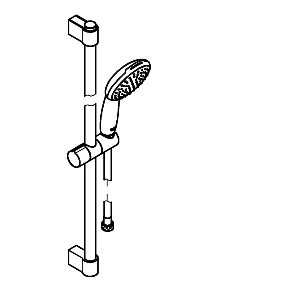 Coloana dus GROHE Tempesta 110 27924003, 1 functie, crom