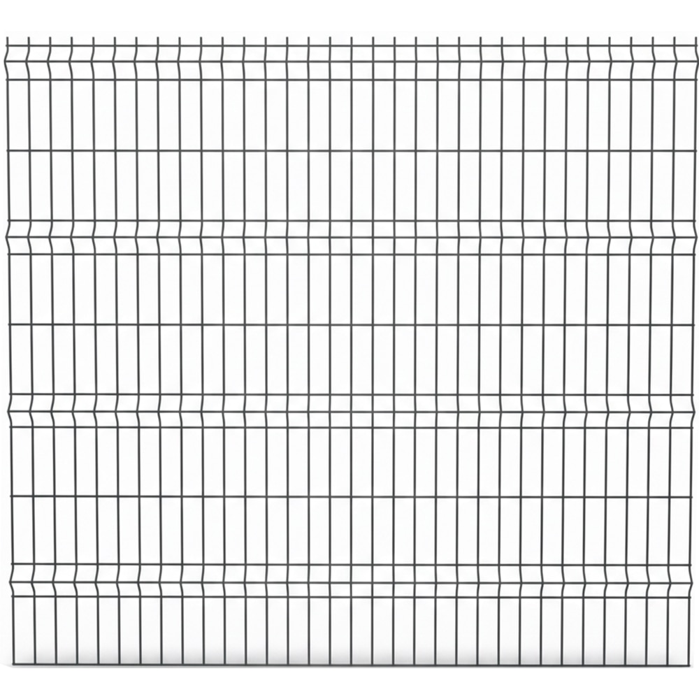 Panou gard bordurat vopsit DIAL, 201 x 173 x 3.7 cm, otel, gri