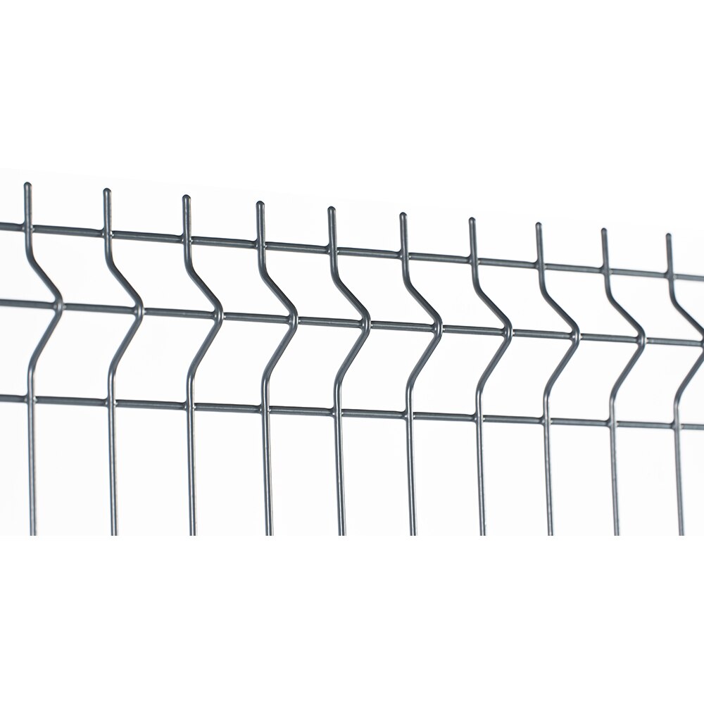 Panou gard bordurat vopsit DIAL, 201 x 173 x 3.7 cm, otel, gri