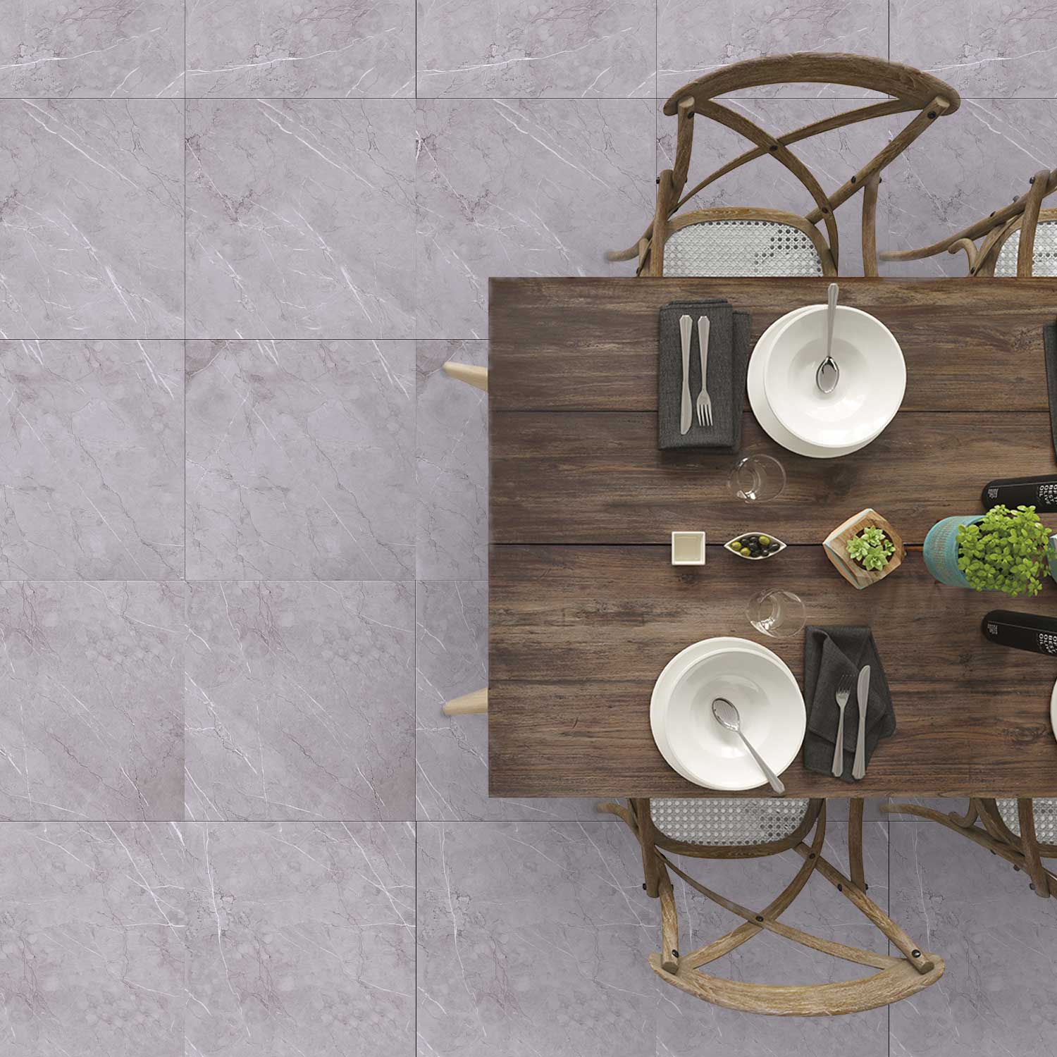 Gresie interior Talyn, gri, 60 x 60 cm, 1.44 mp/cutie