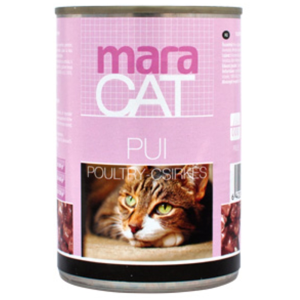 Hrana umeda pentru pisici MARAVET, Adult, Pui, 415 g