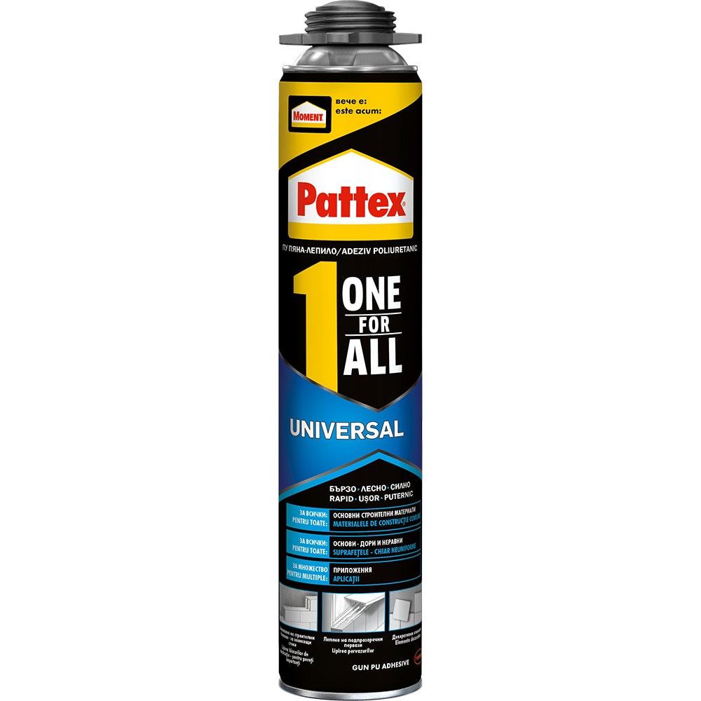 Spuma poliuretanica pentru pistol PATTEX OneForAll, 750ml