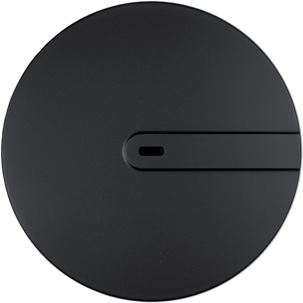 Capac pentru sifon WIRQUIN Slim+ 30724568, ABS, D 118mm, negru mat