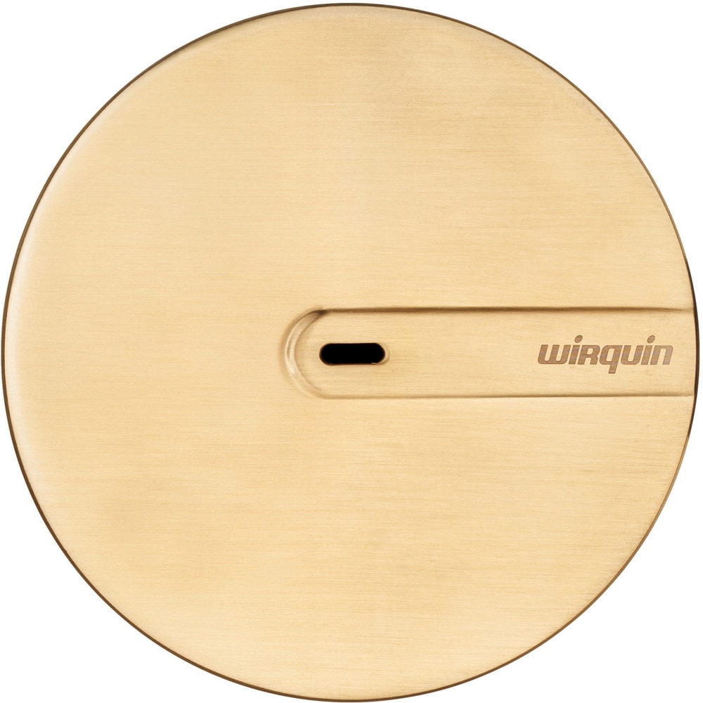 Capac pentru sifon WIRQUIN Slim+ 30724976, metal, D 118mm, auriu