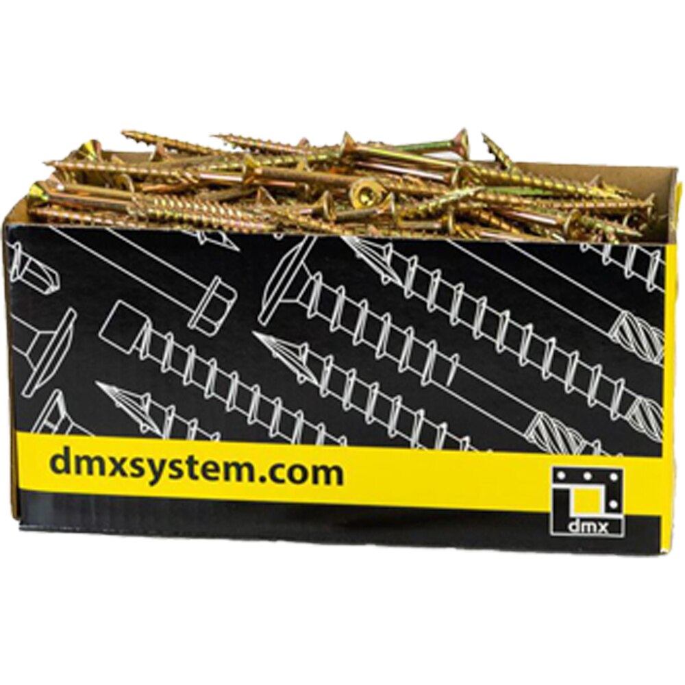 Surub lemn DOMAX, torx, otel, 6 x 140mm, 100 buc/cutie, galben
