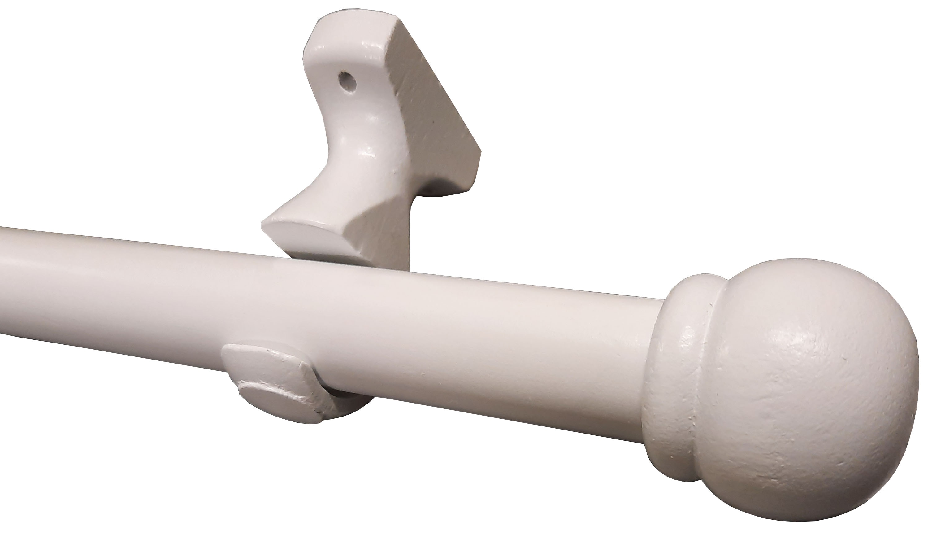 Set galerie simpla, alb, lemn, 250 cm x 28 mm  Ridorail