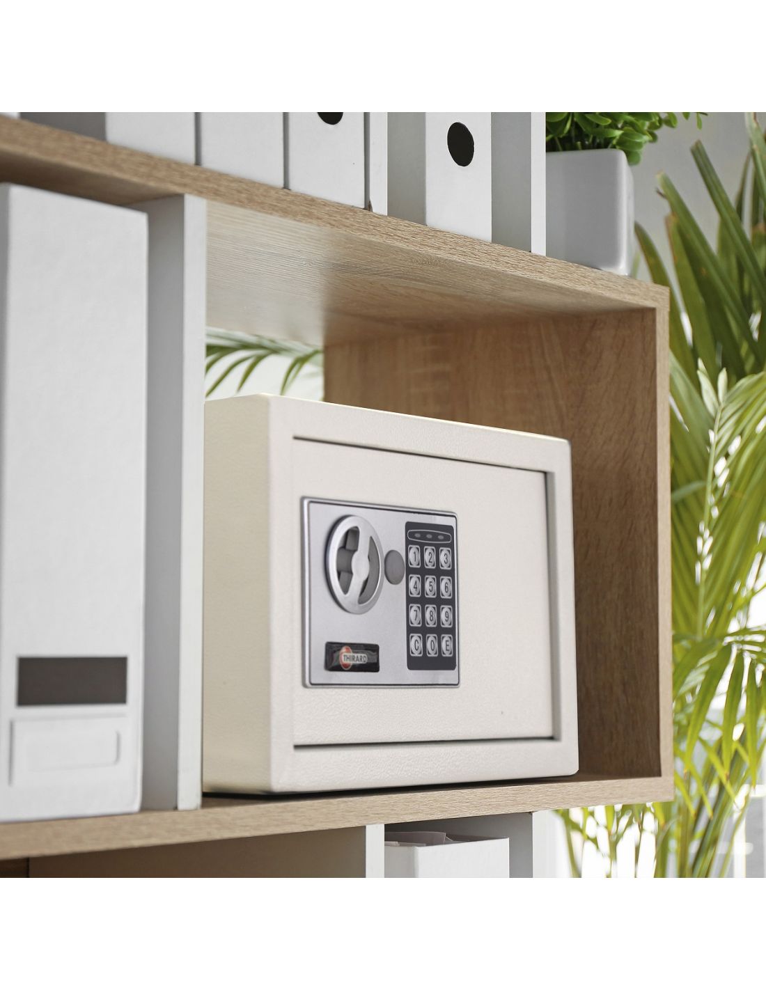 Seif cu cifru, otel, bej, 9 L, 20 x 31 x 25 cm, Vincennes