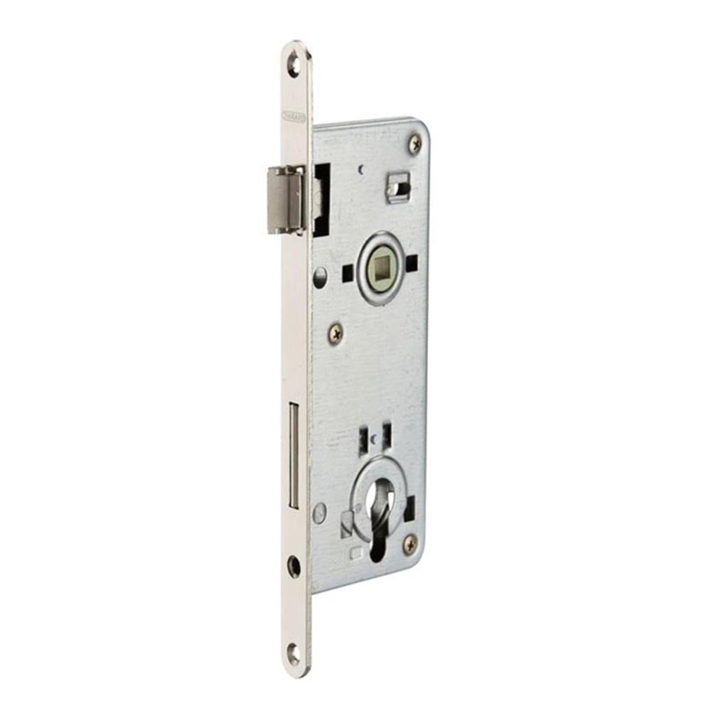 Broasca incastrabila Thirard, usa lemn, cilindru, 43 x 90 mm, nichelata 