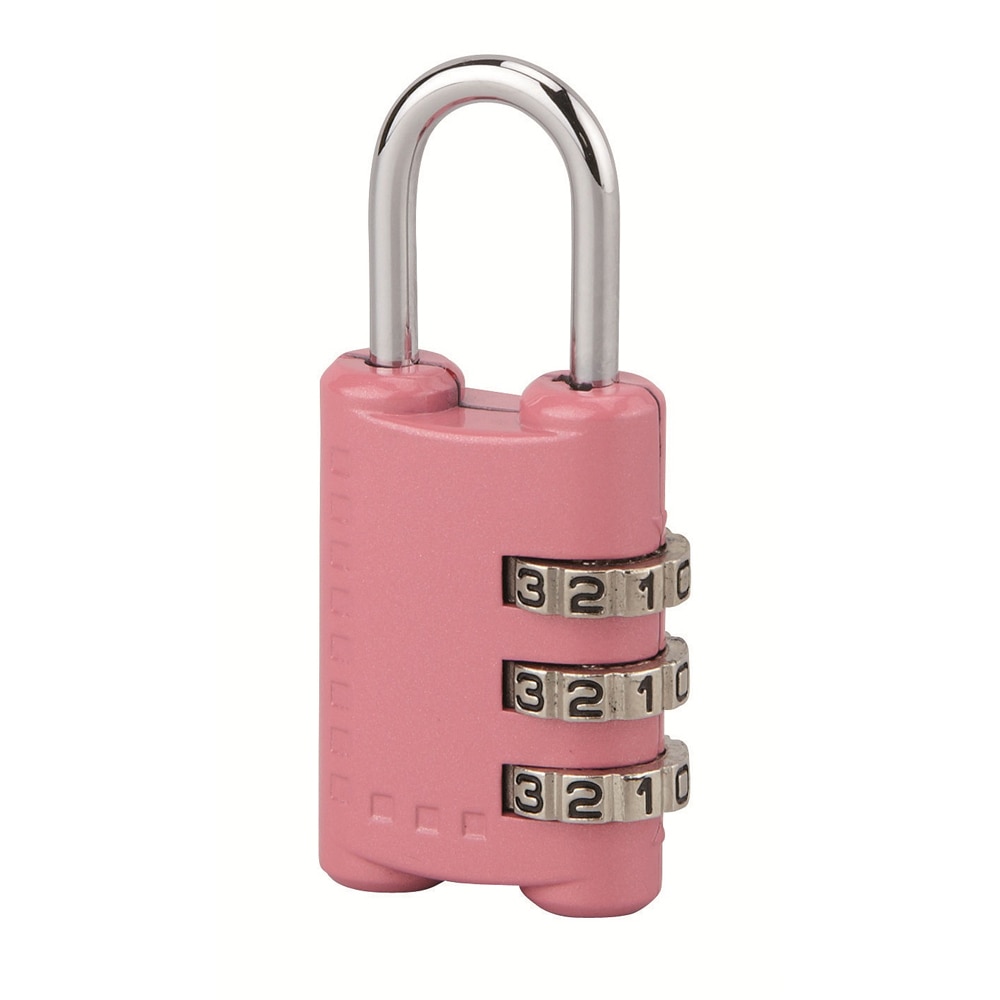 Lacat THIRARD cu cifru, 25mm, 500g, roz