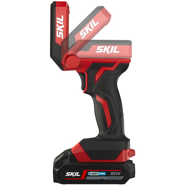 Lampa de lucru SKIL 3155 CA, 8 LED-uri, 360 lumeni, fara acumulator, negru-rosu