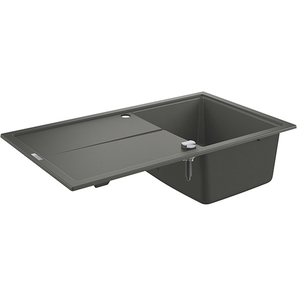 Chiuveta bucatarie GROHE K400 31640AT0, 1 cuva, picurator reversibil, compozit quartz, antracit