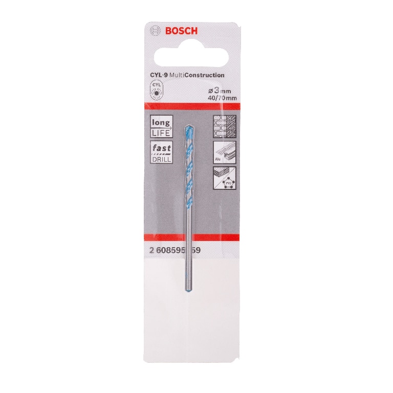 Burghiu Bosch MultiConstruction CYL-9, 3 x 70 mm