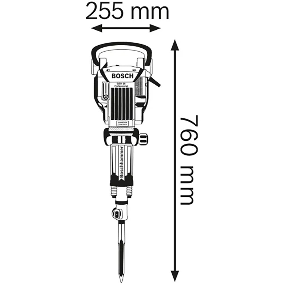 Ciocan demolator BOSCH PRO GSH 16-30, 1750W, 41J, 1280BPM