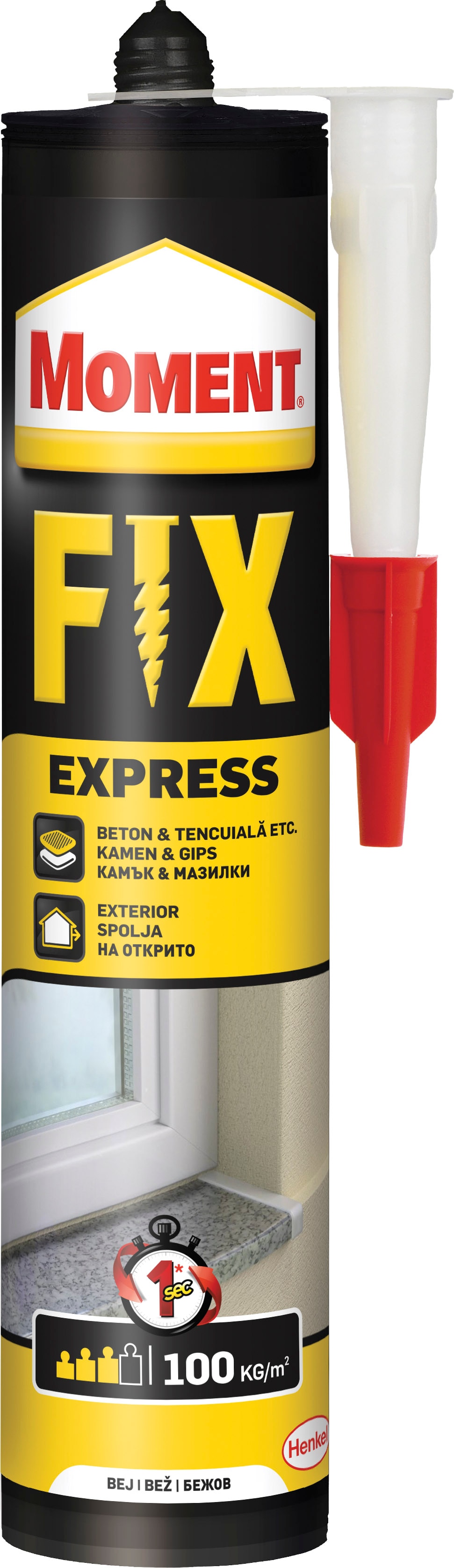 Adeziv universal, transparent, 375 g   Moment Fix Express