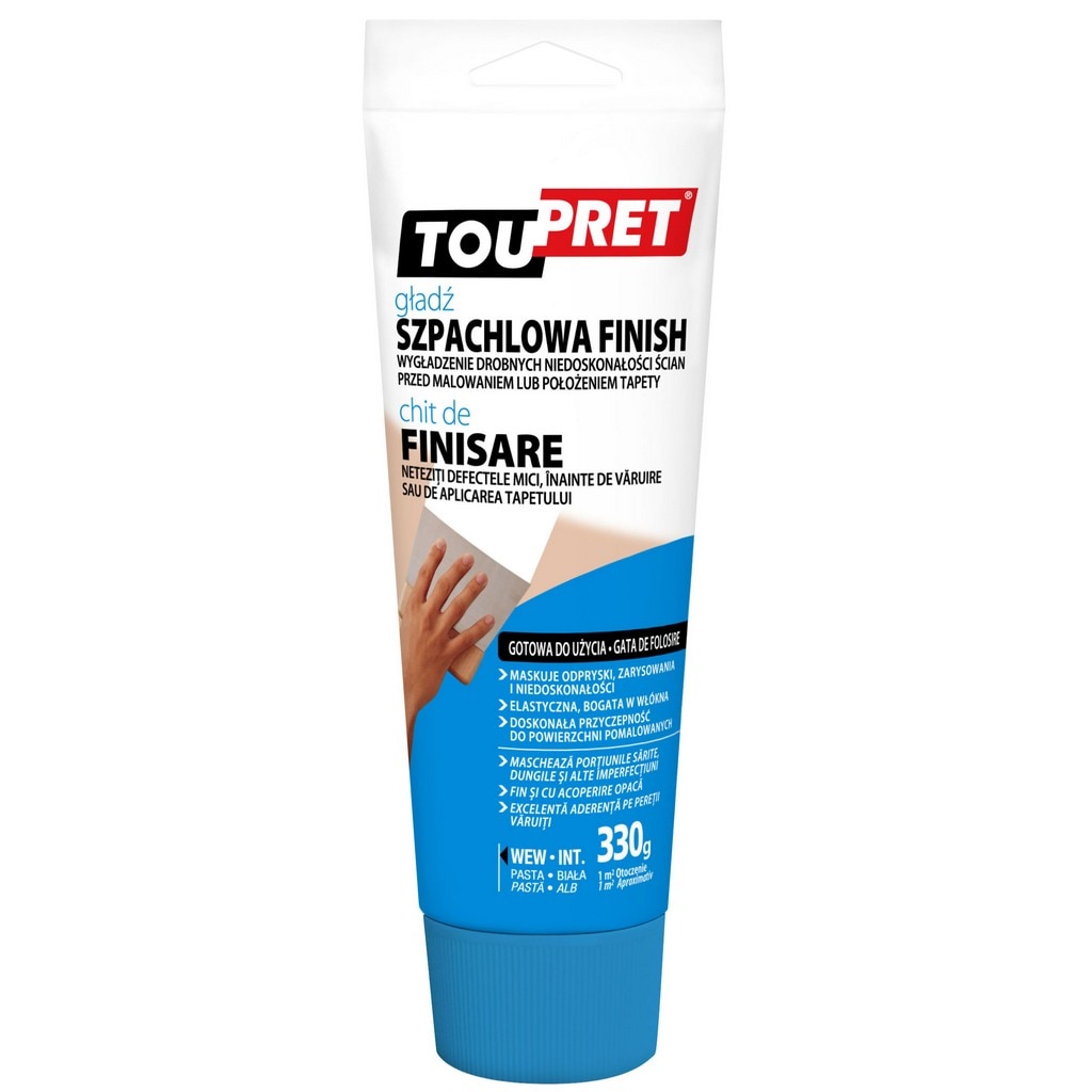 Glet de finisare TouPret, 330 g, culoare alb 