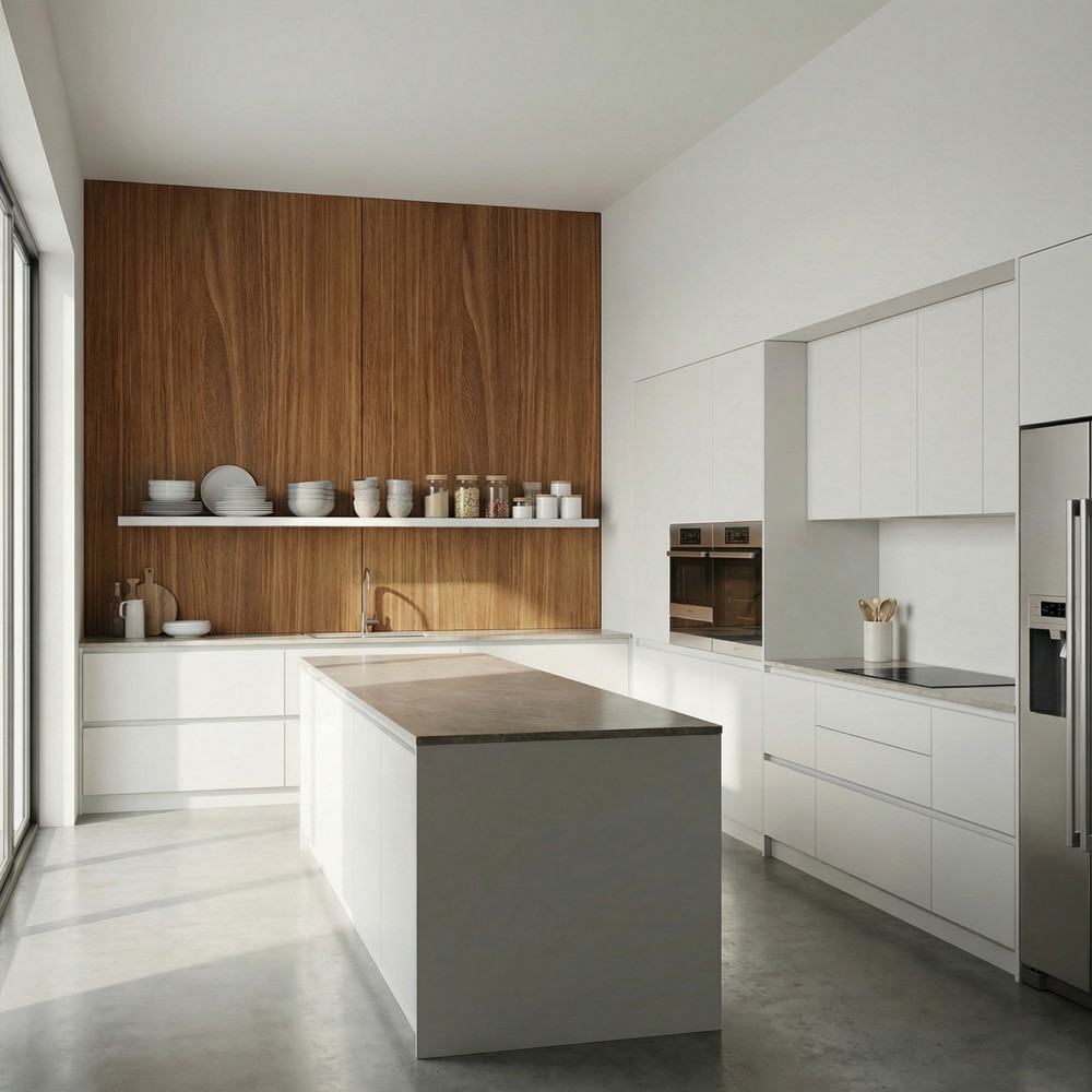 Panou decorativ Italian Wholnut, WPC, 120 x 278 cm, maro