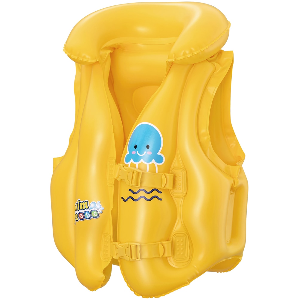 Vesta de inot gonflabila pentru copii BESTWAY, 51x46 cm, 3-6 ani, galben
