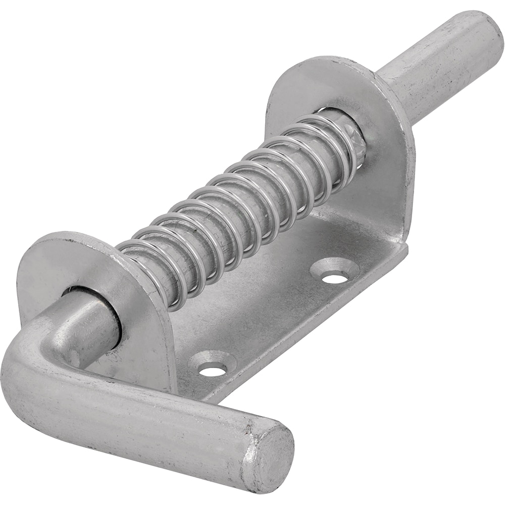 Zavor cu arc si bolt SUKI, negru, 165mm, argintiu