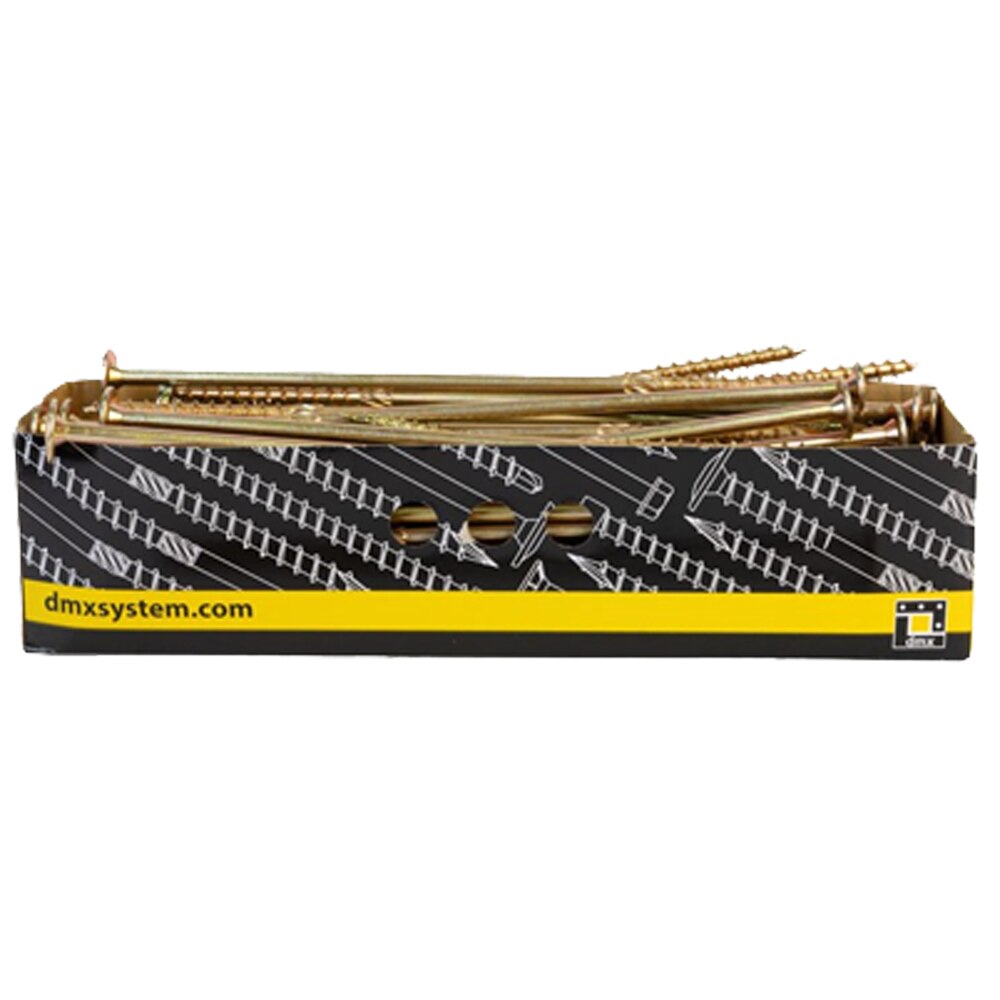 Surub lemn DOMAX, torx, otel, 8 x 280mm, 50 buc/cutie, galben